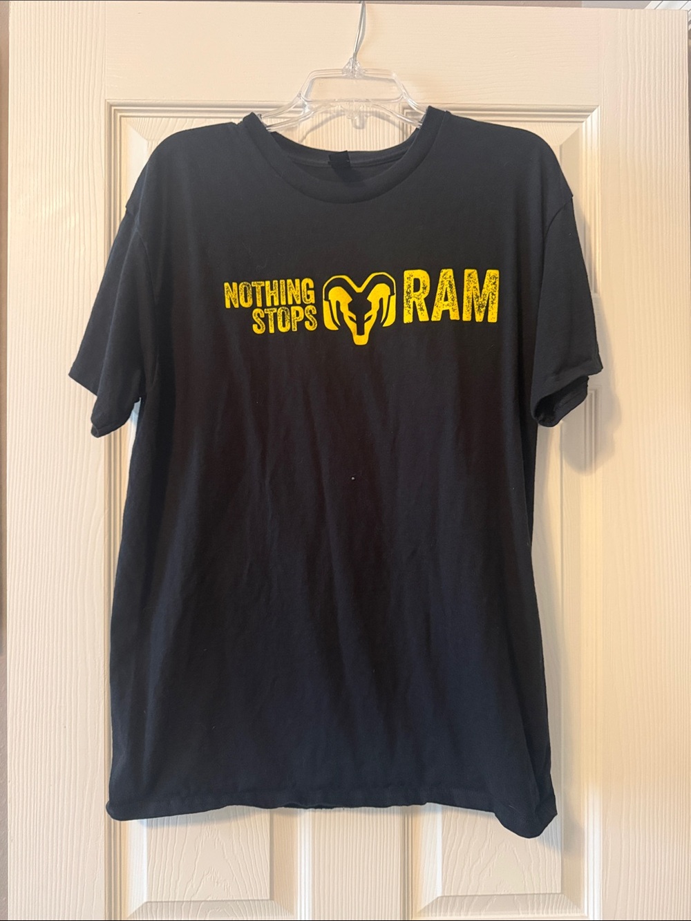 Nothing Stops Ram Graphic Black Short Sleeve Tee